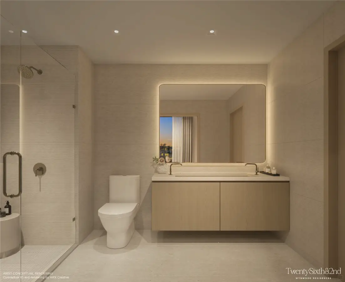 Twenty Sixth & 2nd Wynwood Residences - Bathroom