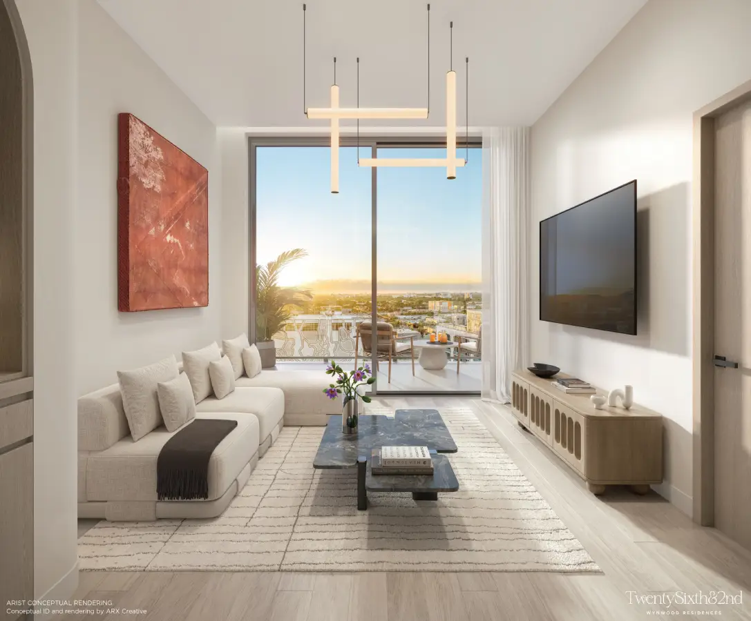 Twenty Sixth & 2nd Wynwood Residences - Living Room